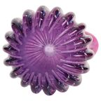 Italiaanse Vaas Bullicante Murano Glas Paars Blauw 28cm thumbnail 7