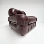 Italiaanse Lederen Fauteuil In De Stijl Van Sapporo, 1970's thumbnail 7