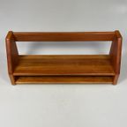 Vintage Wandplank, <<<brand>>>, Massief Teak, Denemarken 1970's thumbnail 17
