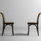 Set Van 6 Vintage Mid-Century Thonet 811 Stoelen Door Josef Hoffmann thumbnail 5