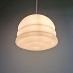 Art Deco Hanglamp In Wit Opaline Glas, 1920-30 thumbnail 4