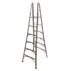 Oude Frans Industriële Metalen Ladder thumbnail 6