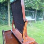 Antieke Engelse Kaptafel Spiegel, Vintage Spiegeltje thumbnail 4