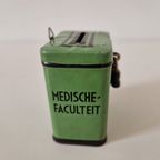 Antiek Zendings Blik Vrije Universiteit Blikje Spaarpot thumbnail 7