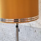 Space Age Xl Vloerlamp Chroom - Goud/Okergeel - Uniek thumbnail 4