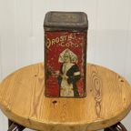 Brocante Droste Blik Antiek Opbergblikje thumbnail 3