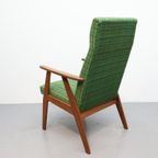 Vintage Fauteuil Teakhout Groen thumbnail 10