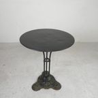 Art Deco Bistrotafel, Tuintafel Op Gietijzeren Voet thumbnail 20