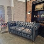 Chesterfield Ingleton 3-zits - Antiek Blauw thumbnail 4