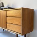 Vintage Houten Dressoir Met 3 Lades En 2 Deurtjes thumbnail 9