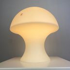 Zeldzame Witte Melkglas Peill En Putzler Paddestoel / Mushroom Tafellamp 1970 thumbnail 5