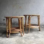 Vintage Rotan Side Tables In The Style Of Rohé Noordwolde thumbnail 2