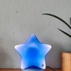 Vintage Ikea Blauwe Ster Lamp Tafellamp thumbnail 4