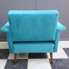 Blue Velvet Armchair 1960S thumbnail 7