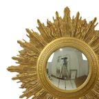 Zeer Grote Gouden Zonnespiegel Sunburst Spiegel Xl Hars 69Cm thumbnail 12