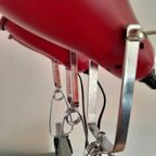 Set Van 3 Vintage Ikea Cliplights Rood Metaal Typ K9601, Jaren '90 thumbnail 5