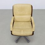 Vintage Bureaustoel Vergaderstoel Leder Eugen Schmidt, 1960 thumbnail 12
