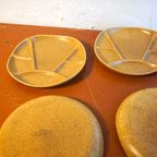 Grès Gradient Stoneware Fondue Plates * Longchamp * Set Of 7 thumbnail 9