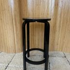 Vintage Alvar Aalto Barkruk Stool 68Cm Hoog thumbnail 5