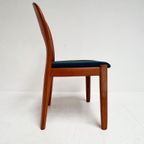 Set Van 4 Niels Koefoed Stoelen Blauw, 1960's thumbnail 7