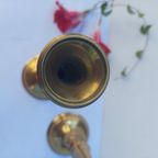 Vintage Kaarsenhouders 25 Cm.koper | Kerst thumbnail 4