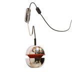 Vintage Kaiser Leuchten Chroom/oranje Space Age Wandlamp, Jaren '60 thumbnail 2