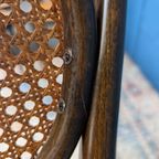 7x Vintage Rotan Stoelen, Model 215r, Thonet thumbnail 16