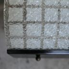 Vintage Hanglamp Glas Metaal, Mooi Strak Design, Sixties thumbnail 11