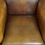 Mooie Strakke Schapenleren Artdeco Design Fauteuil Met Mooie Accenten Rondom thumbnail 7