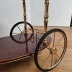 Vintage Barcart Drankenkar Trolley Butlerwagen Bijzettafel 3 thumbnail 9