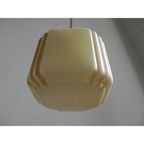 Art Deco Hanglamp Met Kubus Vormige Beige Bol thumbnail 5