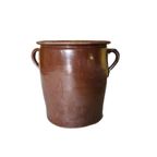 Brocante Bruine Steengoed Voorraad Pot, Begin 20E Eeuw thumbnail 2
