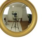 Vintage Bolle Gouden Spiegel Artilux Butler Heksenoog 23Cm thumbnail 9