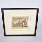 Pellus-Poort Bij Utrecht Aan Den Voorstadt - A. Rademaker Fec. - Ets - 1730 thumbnail 2