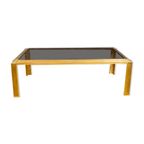 Coffee Table Made Of Brass And Glass From The 60S. thumbnail 2
