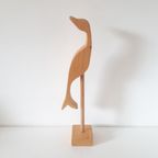 * Retro Grenhouten Vogel Beeld 70's Stijl thumbnail 4