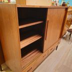 Vintage Deens Highboard Dressoir Teak Kast Kastje thumbnail 8
