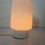 Vintage Plafonniere Met Ribbel Glas thumbnail 3