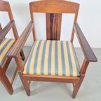 Set 2 Art Deco Fauteuil Amsterdamse School Eiken Ebben ’20 thumbnail 5