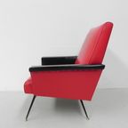 Vintage Skai Fauteuil Met Armleuningen thumbnail 7