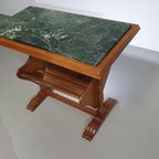 Magazine Holder With Green Marble Top 1960's. thumbnail 17
