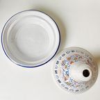Handgemaakte Marokkaanse Tajine Aardewerk Glazuur Wit thumbnail 7