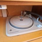 Vintage Radio Kast Met Platen Speler Telefunken thumbnail 7