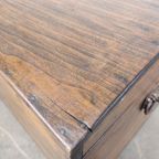 Grote Antieke Houten Kist thumbnail 5