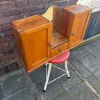 Brocante Badkamerkastje Met Oude Spiegel / Medicijnkastje thumbnail 5
