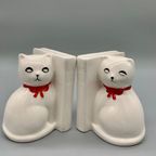 Vintage Boekensteunen Katten Keramiek thumbnail 9