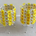 Set Van 2 Kare Design Tafellampen Met Bloemen thumbnail 4