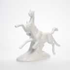 Lippelsdorf Porseleinen Beeldje Wilde Paarden thumbnail 2