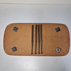 Vintage Houten Tafel Met Mozaïek Print . Aluminium Poten thumbnail 11