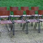 Industriële Stoelen (8X) Schoolstoelen, Kantine Stoelen thumbnail 6